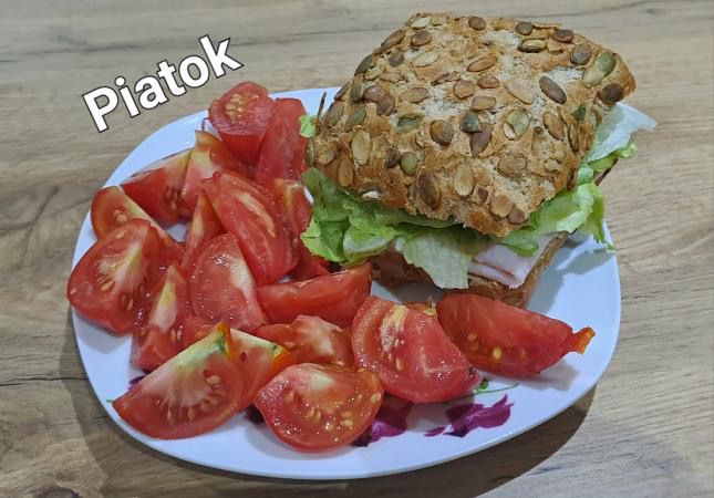 Ukázka jídla z jídelníčku