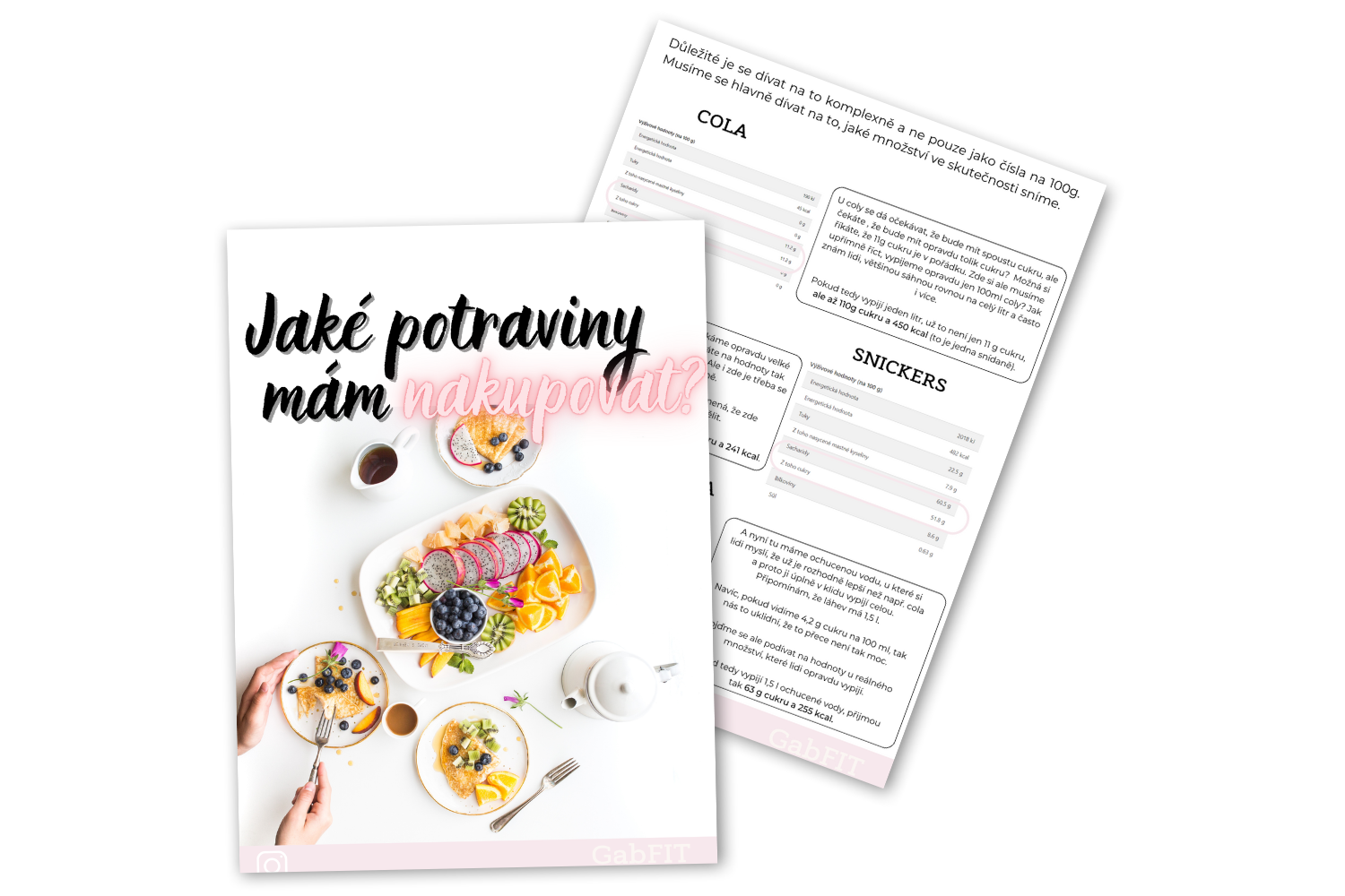 Praktický průvodce nakupováním – ukázka materiálů